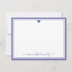 Carte De Correspondance Fille tendance chic périphérique Coeur Nom personn