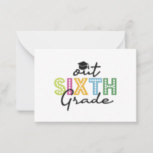 Carte De Correspondance Fin de la sixième année Diplôme Vacances d'été sen