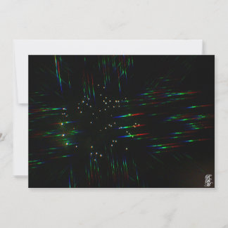 Carte De Correspondance Fireworks Through 3D Glasses 3