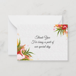 Carte De Correspondance Flamant rose En Été