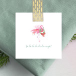Carte De Correspondance Flamant rose rose mignon Aquarelle Mini Noël<br><div class="desc">Souhaitez à vos amis et à votre famille un joyeux Noël avec ma carte de voeux unique et adorable à thème tropical carré dans une petite taille charmante. Ce mini pack de cartes Pinkmas comprend mon flamant rose aquarelle d'origine orné d'une couronne et d'un arc rouge. L'expression ludique "fa-la-la-la-la-mingo !"...</div>