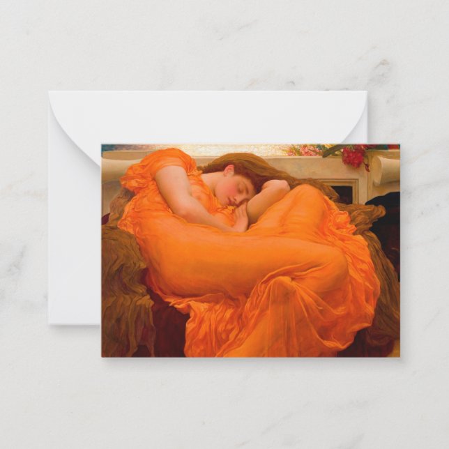 Carte De Correspondance Flaming June par Lord Frederic Leighton (Devant)