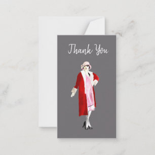 Carte De Correspondance Flapper vintage fashion lady roaring twenties