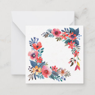 Carte De Correspondance Fleur du jardin lumineux Wath