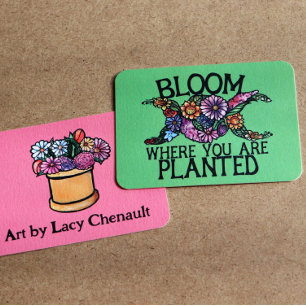 Carte De Correspondance Fleur où vous êtes planté