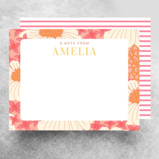 Carte De Correspondance Fleur Personnalisé (Créateur téléchargé)