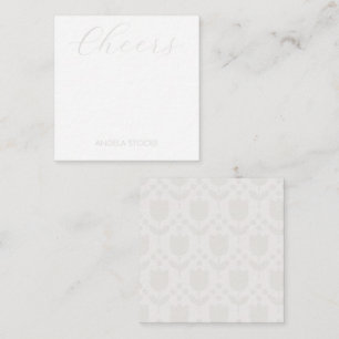 Carte De Correspondance Fleur Rétro Personnalisée
