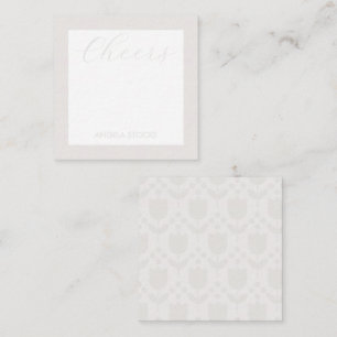Carte De Correspondance Fleur Rétro Personnalisée