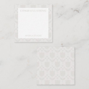 Carte De Correspondance Fleur Rétro Personnalisée