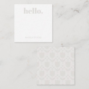 Carte De Correspondance Fleur Rétro Personnalisée