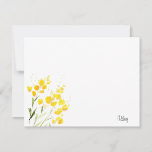 Carte De Correspondance Fleur sauvage jaune