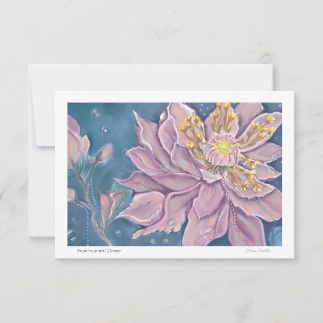 Carte De Correspondance Fleur surnaturelle (Devant)