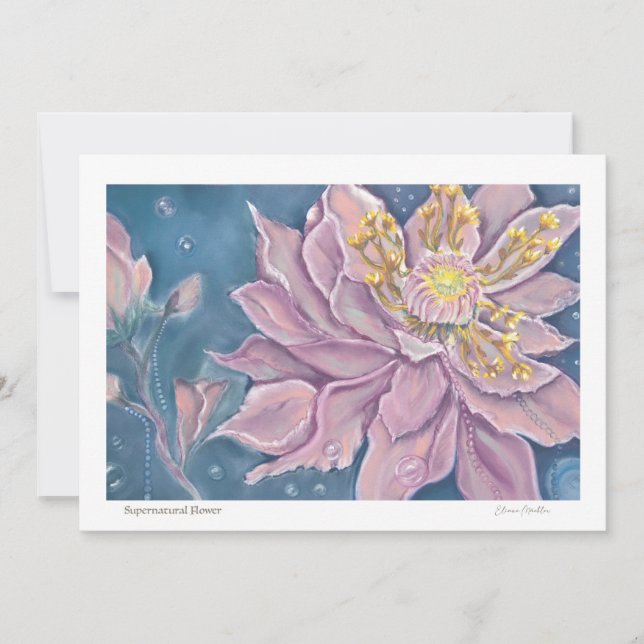 Carte De Correspondance Fleur surnaturelle (Devant)