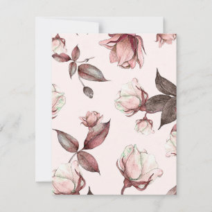 Carte De Correspondance Fleurs aquarelles 11