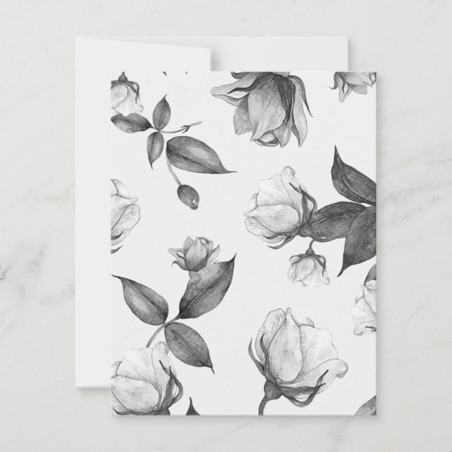 Carte De Correspondance Fleurs aquarelles 12 (Devant)