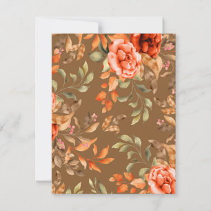 Carte De Correspondance Fleurs aquarelles 2