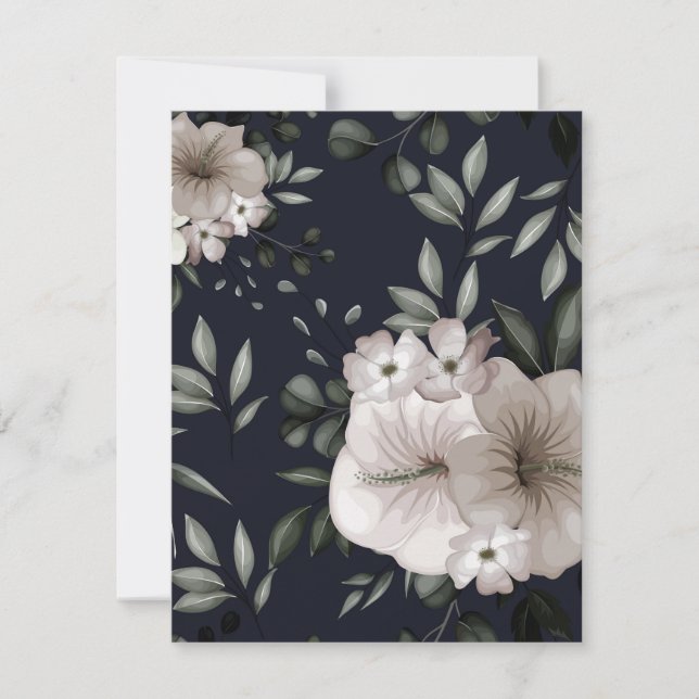 Carte De Correspondance Fleurs aquarelles 22 (Devant)