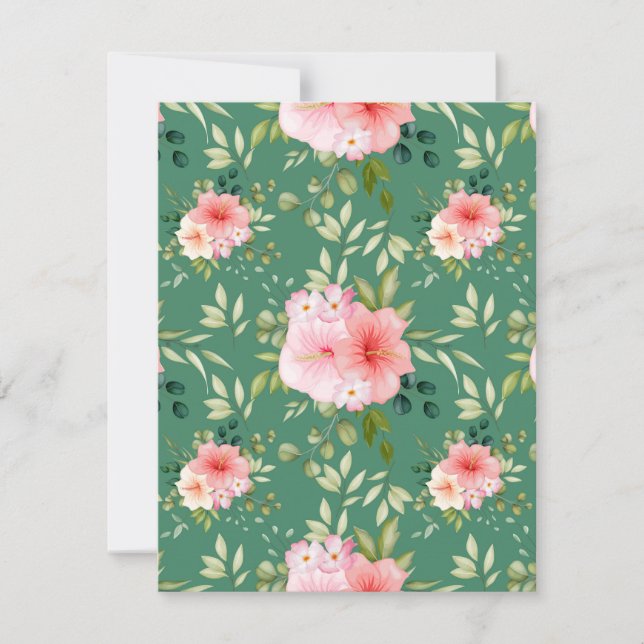 Carte De Correspondance Fleurs aquarelles 24 (Devant)