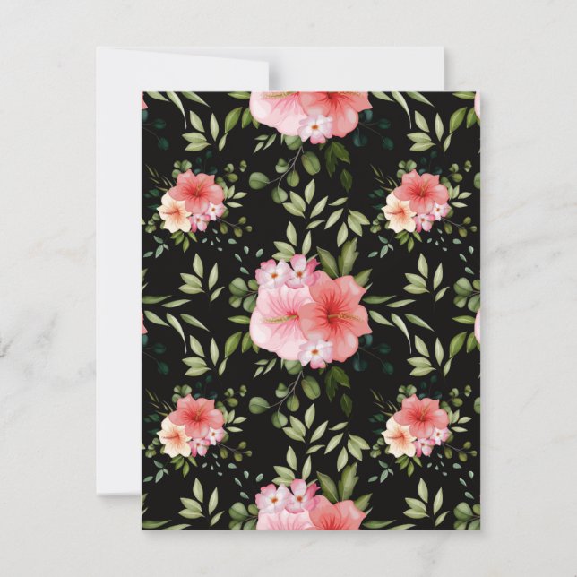Carte De Correspondance Fleurs aquarelles 25 (Devant)