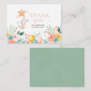 Carte De Correspondance Fleurs aquarelles brunch de Pâques et chasse aux œ