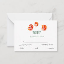 Fleurs d'eau d'été brillantes RSVP