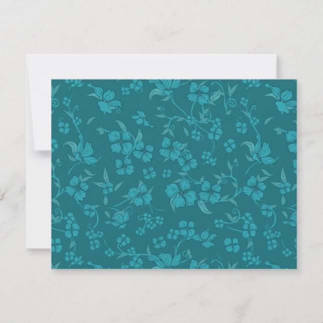 Carte De Correspondance Fleurs déplaisantes Motif 2 (Devant)