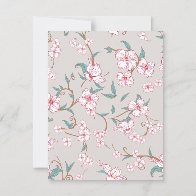 Carte De Correspondance Fleurs déplaisantes Motif 6 (Devant)