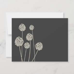 Carte De Correspondance Fleurs Étranges Tan/Grey Papier à lettres personne