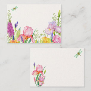 Carte De Correspondance Fleurs irlandaises d'aquarelle