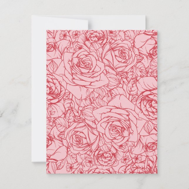 Carte De Correspondance Fleurs Motif 14 (Devant)