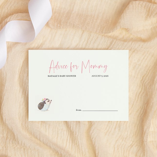 Carte De Correspondance Fleurs printanières Baby shower papillon rose Cons (Créateur téléchargé)