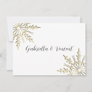 Carte De Correspondance Flocon d'hiver Flocon d'hiver Nota papeterie plat 