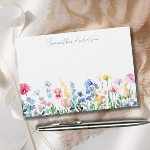 Carte De Correspondance Floral Fleur sauvage personnalisé