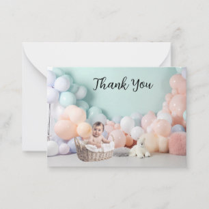 Carte De Correspondance Fond de décor pour photos avec ballons pour remerc