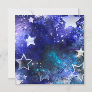 Carte De Correspondance Fond spatial avec étoiles