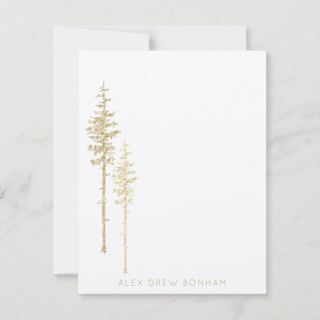 Carte De Correspondance Forêt de pins de l'Est (Devant)