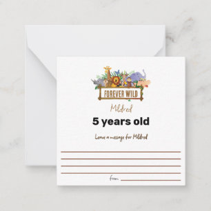 Carte De Correspondance Forever Wild Birthday Wives Note Card