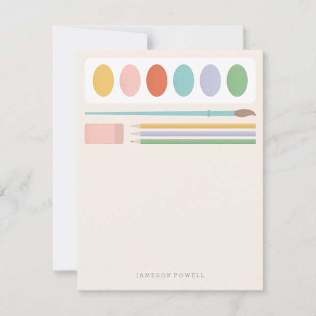 Carte De Correspondance Fournitures artistiques Papeterie pour enfants (Devant)