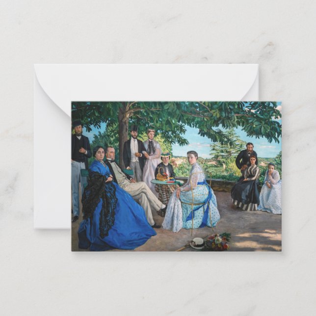 Carte De Correspondance Frédéric Bazille - La Réunion de Famille (Devant)