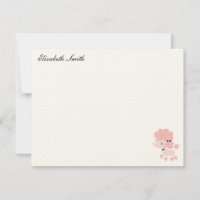 French Poodle Custom Flat Merci Notes