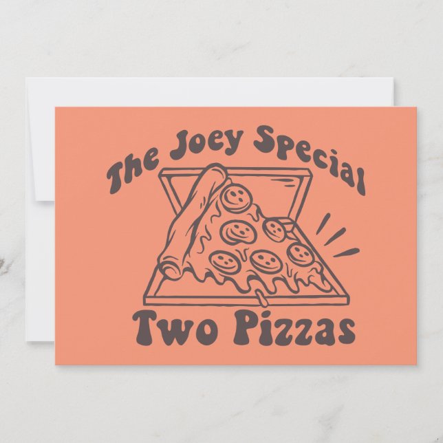Carte De Correspondance FRIENDS™ | Citation Pizza Joey (Devant)