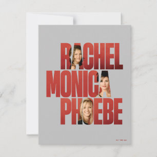 Carte De Correspondance FRIENDS™ Rachel, Monica & Phoebe