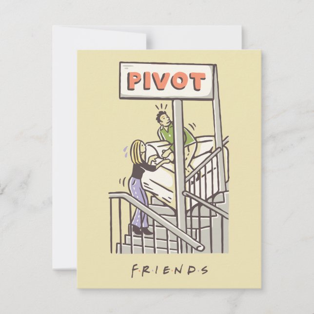 Carte De Correspondance FRIENDS™ | Ross et Rachel PIVOT (Devant)