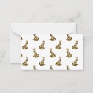 Carte De Correspondance Frog Prince Magic Charme Imaginaire Couronne d'or