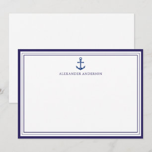 Carte De Correspondance Frontière professionnelle des Ancres de la marine