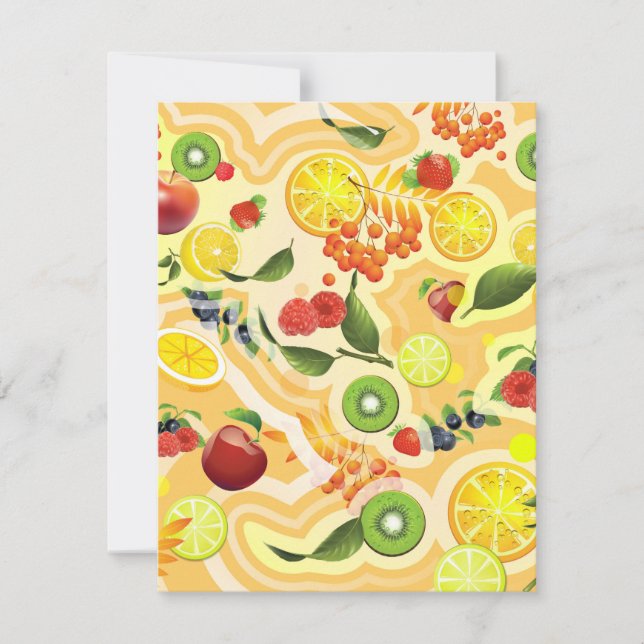 Carte De Correspondance Fruits Mixtes 6 (Devant)