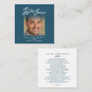 Carte De Correspondance Funérailles dans nos coeurs Tandis que nous regard