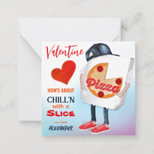 Carte De Correspondance Funny Pizza Love Valentine