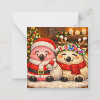 Carte De Correspondance Fura-min Noël et amis★
