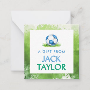 Carte De Correspondance Garçons de football Cadeau personnalisé Enclosure